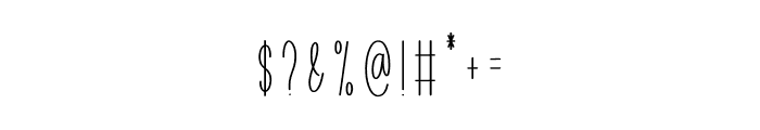 Reindeer Minimalis Font OTHER CHARS