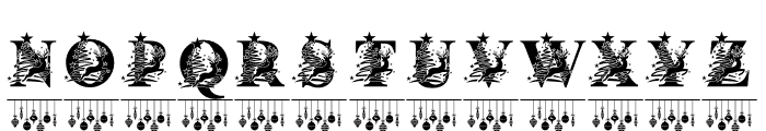 ReindeerChristmasMonogram Font LOWERCASE