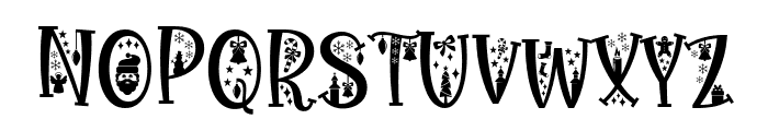 Rejoice Christmas Decorative Font UPPERCASE
