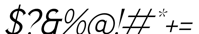 Rekiya Italic Font OTHER CHARS