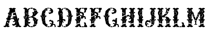 Relic Forest Island 3 carving Regular Font UPPERCASE
