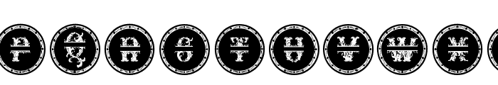 Relic Forest Island 3 monogram-5 Regular Font UPPERCASE