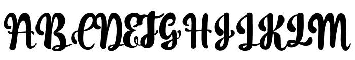 Relief Font UPPERCASE