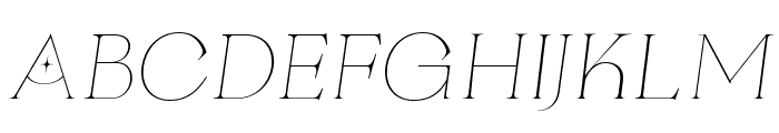 Religan-Italic Font UPPERCASE