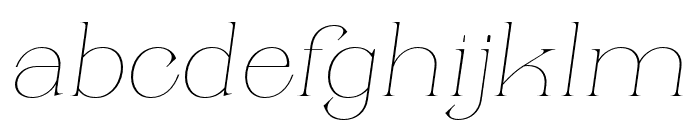 Religan-Italic Font LOWERCASE