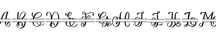 Relina monogram Font UPPERCASE