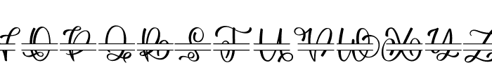 Relina monogram Font UPPERCASE