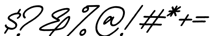 Rellathage Rough Italic Font OTHER CHARS