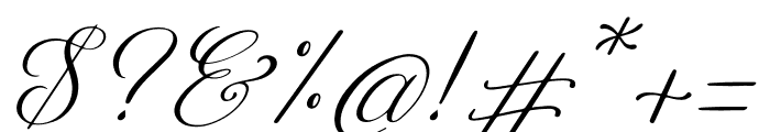 Rellydon Italic Font OTHER CHARS