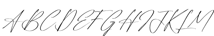 Reltinatha Signature Italic Font UPPERCASE