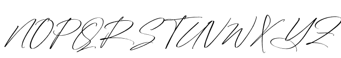 Reltinatha Signature Italic Font UPPERCASE