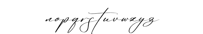 Reltinatha Signature Italic Font LOWERCASE