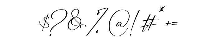 Reltinatha Signature Font OTHER CHARS