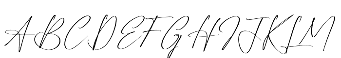 Reltinatha Signature Font UPPERCASE