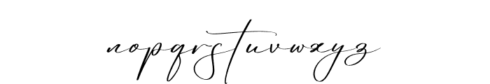 Reltinatha Signature Font LOWERCASE