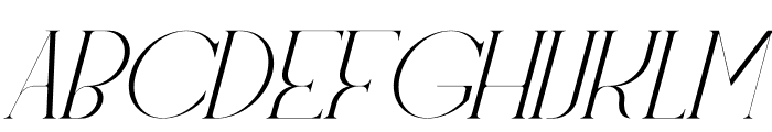 Relyagih Italic Font UPPERCASE