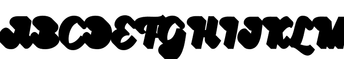 Relycha Extrude Regular Font UPPERCASE
