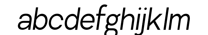 Remark Regular_Italic Font LOWERCASE