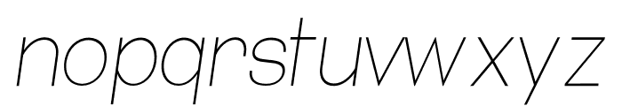 Remark Thin_Italic Font LOWERCASE