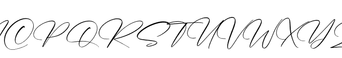Rembulan Signature Font UPPERCASE