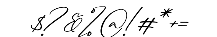Renaldysta Siganture Italic Font OTHER CHARS