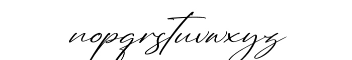 Renaldysta Siganture Italic Font LOWERCASE