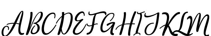 RenathaItalic-Italic Font UPPERCASE