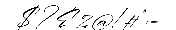 Renathalia Signature Italic Font OTHER CHARS