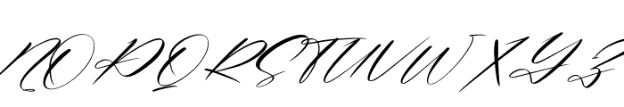 Renathalia Signature Italic Font UPPERCASE