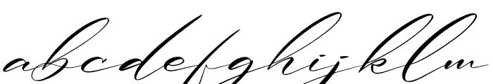 Renathalia Signature Italic Font LOWERCASE