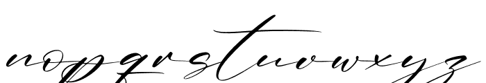 Renathalia Signature Italic Font LOWERCASE
