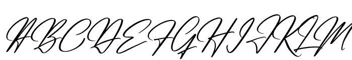 Renatta Signature Italic Font UPPERCASE