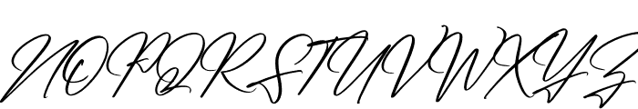 Renatta Signature Italic Font UPPERCASE