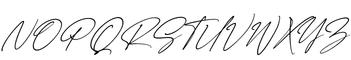 Renattha Signate Italic Font UPPERCASE