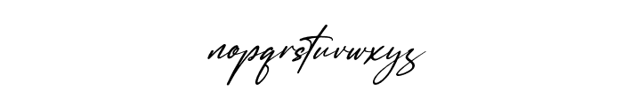 Renattha Signate Italic Font LOWERCASE