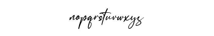 Renattha Signate Font LOWERCASE