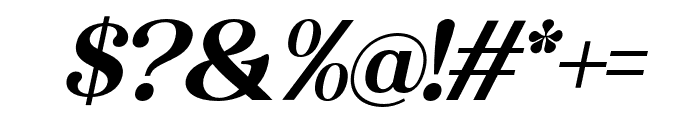 Rendey-Italic Font OTHER CHARS