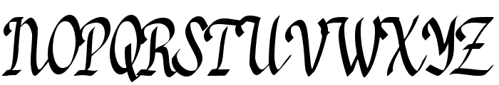 Rendy's Calligraphy Regular Font UPPERCASE