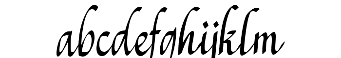 Rendy's Calligraphy Regular Font LOWERCASE