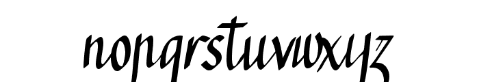 Rendy's Calligraphy Regular Font LOWERCASE