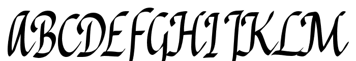 RendysCalligraphy-Regular Font UPPERCASE