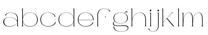Rengard-Regular Font LOWERCASE