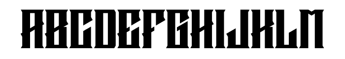 Rengoner Blacke Font LOWERCASE