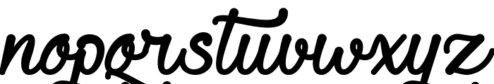 Requited Script Font LOWERCASE