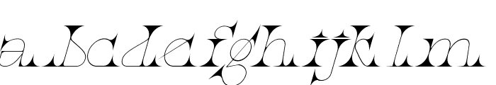 Resources Quarterly Regular Italic Font LOWERCASE