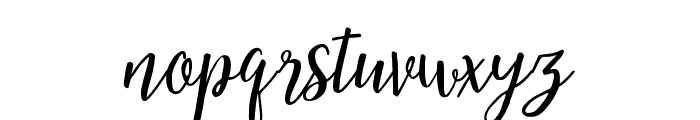 RestfulScript-Regular Font LOWERCASE