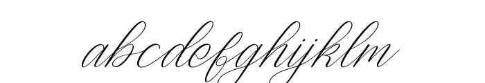 Rethina Shirlie Italic Font LOWERCASE