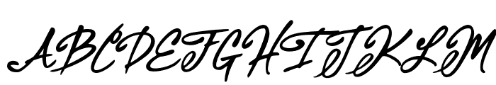 RetilaItalic Font UPPERCASE