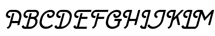 Retrican-Italic Font UPPERCASE