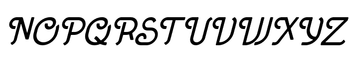 Retrican-Italic Font UPPERCASE